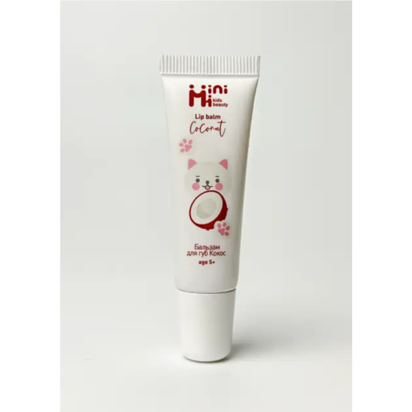 MiniMi Kids Beauty lūpų balzamas kokoso skonio 12ml MiniMi Kids Beauty lūpų balzamas kokoso skonio 12ml