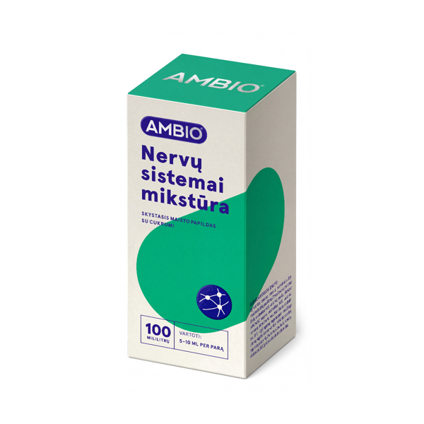 AMBIO NERVŲ SISTEMAI mikstūra, 100 ml paveikslėlis
