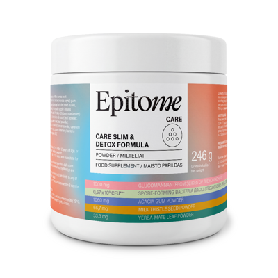 EPITOME CARE SLIM & DETOX FORMULA, 246 g., milteliai paveikslėlis