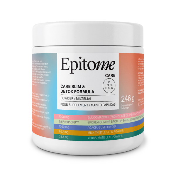 EPITOME CARE SLIM & DETOX FORMULA, 246 g., milteliai paveikslėlis EPITOME CARE SLIM & DETOX FORMULA, 246 g., milteliai paveikslėlis
