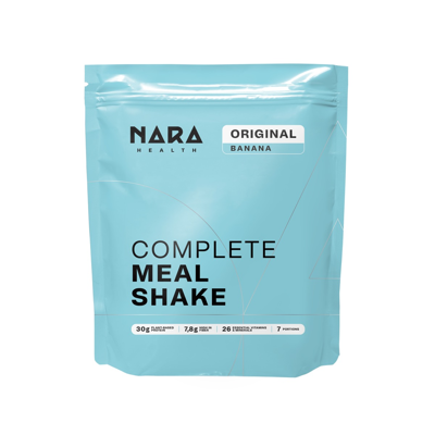 NARA Health Original, bananų skonio maisto papildas su saldikliu, milteliai, 700 g paveikslėlis
