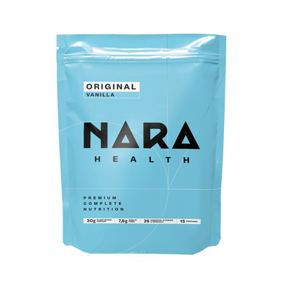 NARA Health Original, vanilės skonio maisto papildas su saldikliu, milteliai, 1500 g paveikslėlis