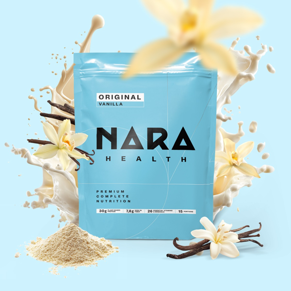 NARA Health Original, vanilės skonio maisto papildas su saldikliu, milteliai, 1500 g paveikslėlis NARA Health Original, vanilės skonio maisto papildas su saldikliu, milteliai, 1500 g paveikslėlis