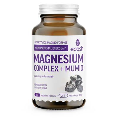 ECOSH MAGNESIUM COMPLEX+ MUMIO, 90 kapsulių paveikslėlis