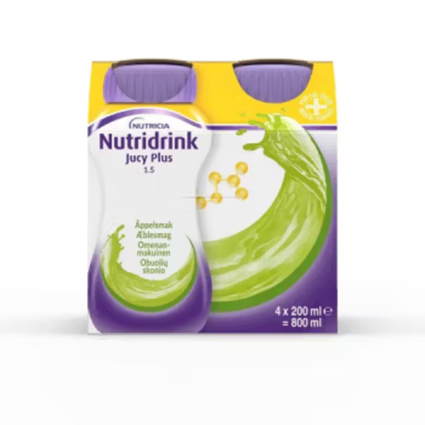 NUTRIDRINK JUCY PLUS, obuolių skonio, 200ml, 4 vnt. paveikslėlis NUTRIDRINK JUCY PLUS, obuolių skonio, 200ml, 4 vnt. paveikslėlis