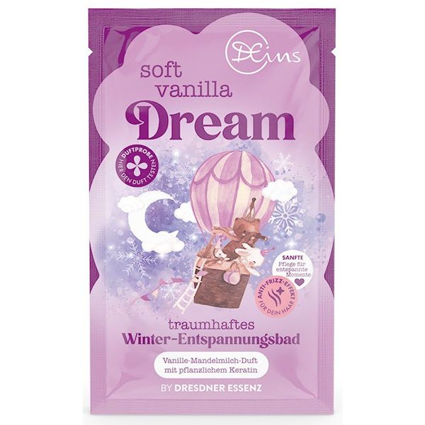 DEins Putojanti vonios druska „soft vanilla Dream“ 60 g DEins Putojanti vonios druska „soft vanilla Dream“ 60 g