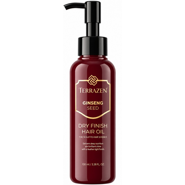 Terrazen Aliejus plaukams Ginseng Seed Dry Finish Hair Oil TER86870, 100 ml Terrazen Aliejus plaukams Ginseng Seed Dry Finish Hair Oil TER86870, 100 ml