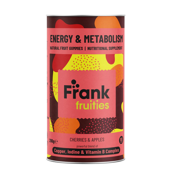 Frank Fruities ENERGY & METABOLISM, 80 guminukų.