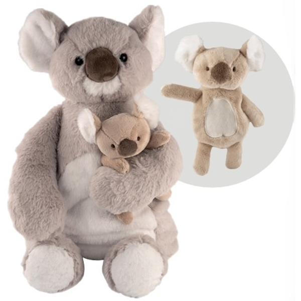 Sänger šildyklė „Koala Jess ir kūdikis Jessie" su užvalkalu ir vyšnių kauliukų prikimšimu, 0,8 l.
