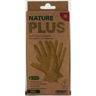 Sänger Nature Plus vienkartinės lateksinės pirštinės, M dydžio, 100 vienetų Sänger Nature Plus vienkartinės lateksinės pirštinės, M dydžio, 100 vienetų