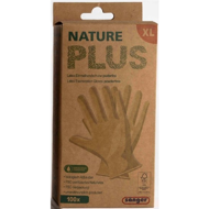 Sänger Nature Plus vienkartinės lateksinės pirštinės, XL dydžio, 100 vienetų Sänger Nature Plus vienkartinės lateksinės pirštinės, XL dydžio, 100 vienetų