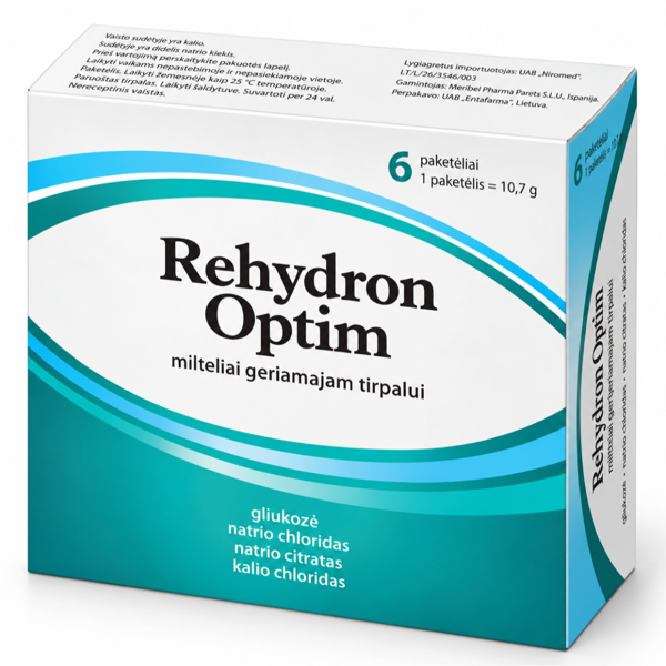 REHYDRON OPTIM (l.imp), milteliai geriamajam tirpalui, N6 paveikslėlis