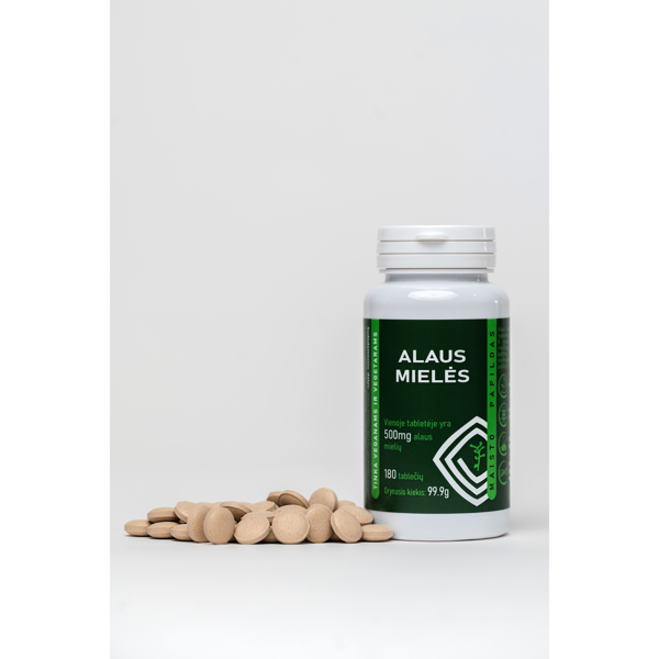 EKOPRODUKTAS ALAUS MIELĖS, 180 tablečių EKOPRODUKTAS ALAUS MIELĖS, 180 tablečių
