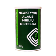 EKOPRODUKTAS NEAKTYVIŲ ALAUS MIELIŲ MILTELIAI, 240 g. EKOPRODUKTAS NEAKTYVIŲ ALAUS MIELIŲ MILTELIAI, 240 g.