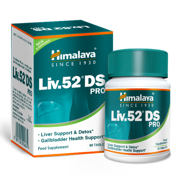 Himalaya Liv.52® DS PRO kepenims, 60 tablečių Himalaya Liv.52® DS PRO kepenims, 60 tablečių