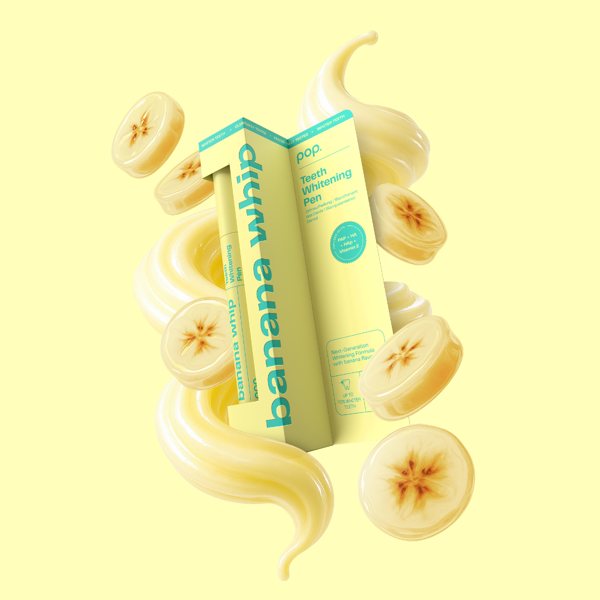 SMILEPEN POP BANANA WHIP, dantų balinimo pieštukas, švelnaus bananų skonio, 4 ml paveikslėlis