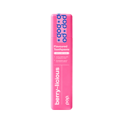 SMILEPEN POP BERRYLICIOUS, kasdienė dantų pasta su 950ppm F, aviečių skonio, 60g paveikslėlis