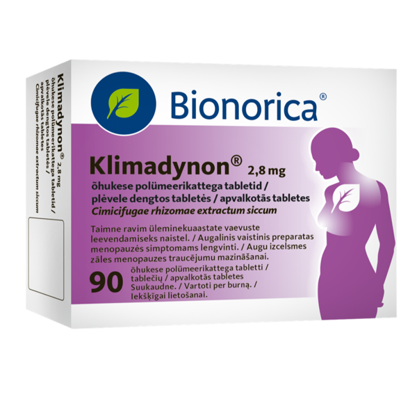 KLIMADYNON, 2,8 mg, plėvele dengtos tabletės, N90 paveikslėlis KLIMADYNON, 2,8 mg, plėvele dengtos tabletės, N90 paveikslėlis