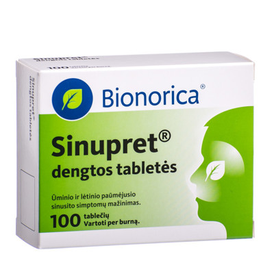 SINUPRET, dengtos tabletės, N100  paveikslėlis