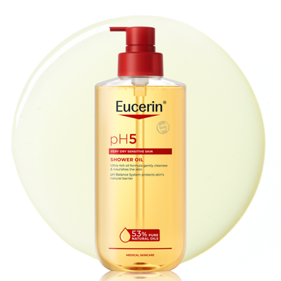 EUCERIN PH5, prausiamasis aliejus jautriai odai, 400 ml paveikslėlis