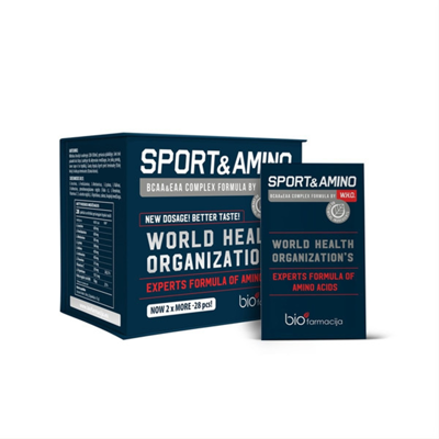 SPORT&AMINO W.H.O, milteliai, 28 paketėliai paveikslėlis