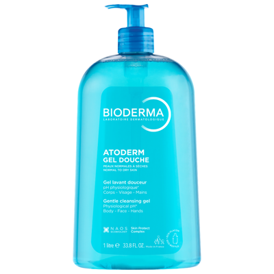BIODERMA ATODERM, gelinis prausiklis normaliai, sausai odai, 1 l paveikslėlis