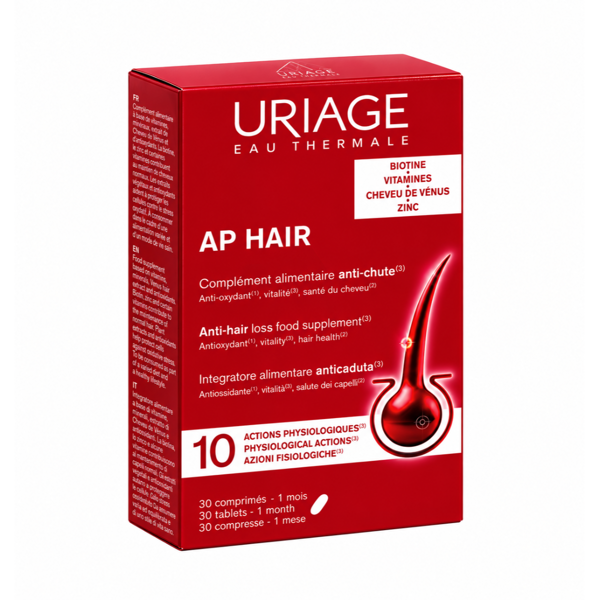 URIAGE AP HAIR, 30 tablečių paveikslėlis URIAGE AP HAIR, 30 tablečių paveikslėlis