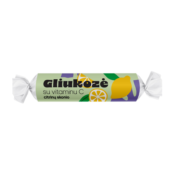 Gliukozė su vitaminu C, citrinų skonio, 10 vnt. paveikslėlis Gliukozė su vitaminu C, citrinų skonio, 10 vnt. paveikslėlis