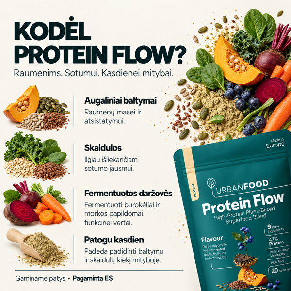 Protein Flow - Urbanfood - baltymai Protein Flow - Urbanfood - baltymai