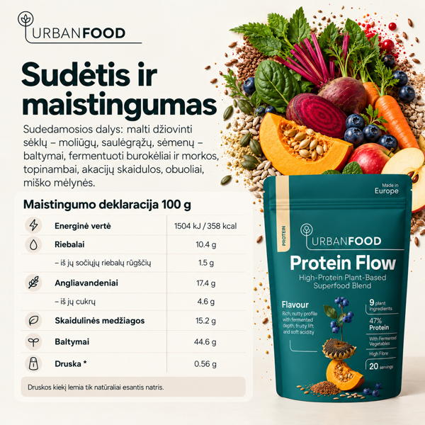 Protein Flow - Urbanfood - baltymai Protein Flow - Urbanfood - baltymai