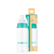 Baboo stiklinis buteliukas, siauro kaklelio, 120 ml, 0+ mėn Baboo stiklinis buteliukas, siauro kaklelio, 120 ml, 0+ mėn