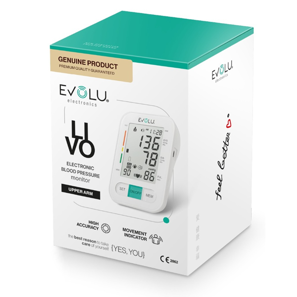 EVOLU LIVO, kraujospūdžio matuoklis, 1 vnt. paveikslėlis EVOLU LIVO, kraujospūdžio matuoklis, 1 vnt. paveikslėlis