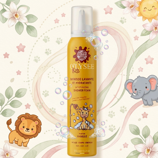 O'LYSEE vaikiškos prausiamosios putos VANILLA, nuo 3 m., 250 ml O'LYSEE vaikiškos prausiamosios putos VANILLA, nuo 3 m., 250 ml
