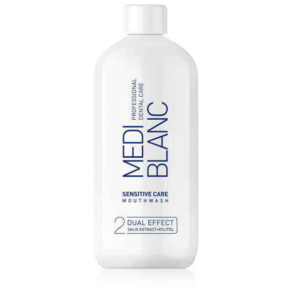 Mediblanc burnos skalavimo skystis jautriai burnos ertmei, 500 ml Mediblanc burnos skalavimo skystis jautriai burnos ertmei, 500 ml