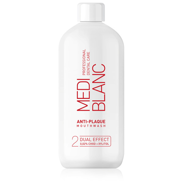 Mediblanc burnos skalavimo skystis nuo apnašų, 500 ml Mediblanc burnos skalavimo skystis nuo apnašų, 500 ml