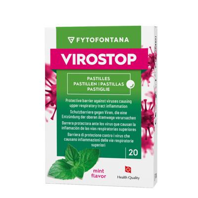FYTOFONTANA VIROSTOP, mėtų skonio, 20 pastilių paveikslėlis