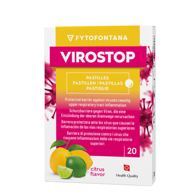 FYTOFONTANA VIROSTOP, citrinų skonio, 20 pastilių paveikslėlis