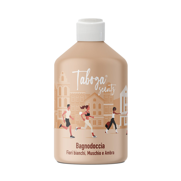 TABOGA SCENTS vonios ir dušo želė FIORI BIANCHI, MUSCHIO E AMBRA, 500 ml TABOGA SCENTS vonios ir dušo želė FIORI BIANCHI, MUSCHIO E AMBRA, 500 ml
