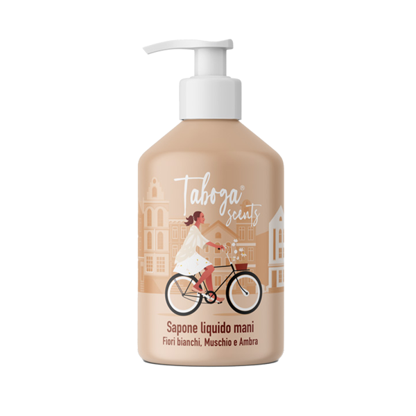TABOGA SCENTS skystas muilas FIORI BIANCHI, MUSCHIO E AMBRA, 280 ml TABOGA SCENTS skystas muilas FIORI BIANCHI, MUSCHIO E AMBRA, 280 ml