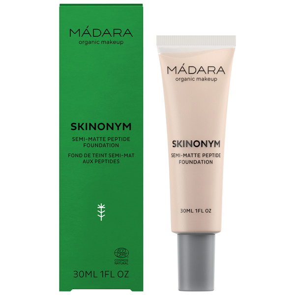 MÁDARA, Pusiau matinis makiažo pagrindas su peptidais "Skinonym", 25 LINEN, 30 ml MÁDARA, Pusiau matinis makiažo pagrindas su peptidais "Skinonym", 25 LINEN, 30 ml
