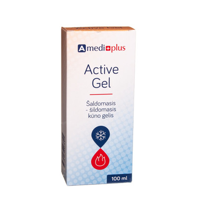 AMEDIPLUS ACTIVE GEL, šaldomas-šildomas kūno gelis, 100 ml paveikslėlis