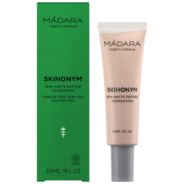 MÁDARA, Pusiau matinis makiažo pagrindas su peptidais "Skinonym", 30 ROSE IVORY, 30 ml MÁDARA, Pusiau matinis makiažo pagrindas su peptidais "Skinonym", 30 ROSE IVORY, 30 ml