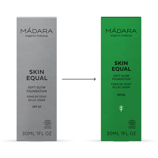 MÁDARA, Makiažo pagrindas „Skin Equal“ SPF15, ROSE IVORY, Nr. 30, 30 ml