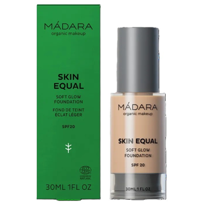 MÁDARA, Makiažo pagrindas „Skin Equal“ SPF15, IVORY, Nr. 20, 30 ml