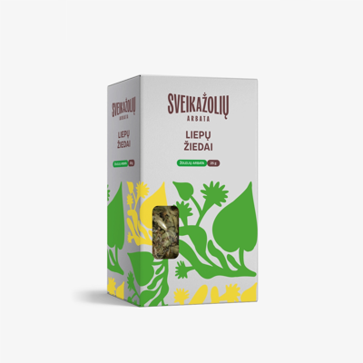 SVEIKAŽOLIŲ ARBATA LIEPŲ ŽIEDAI, žolelių arbata, 25 g  paveikslėlis